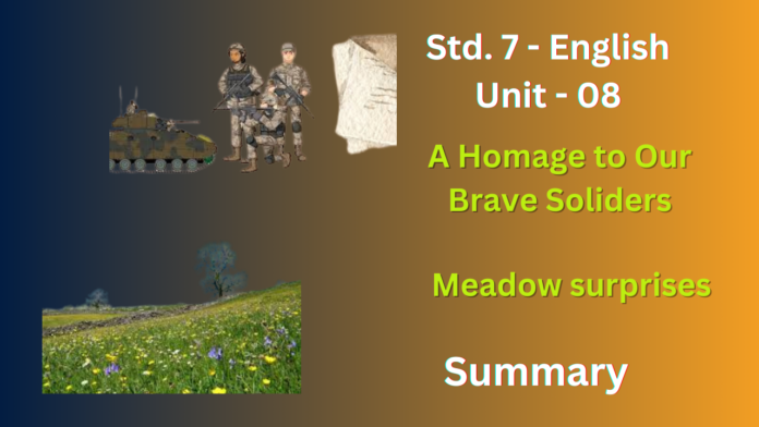 a homage to our brave soldires NCERT Solutions for Class 7th English Chapter 8