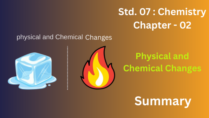 ICSE Class 7 Chemistry Chapter 2 – Physical and Chemical Changes icse class 7 chemistry